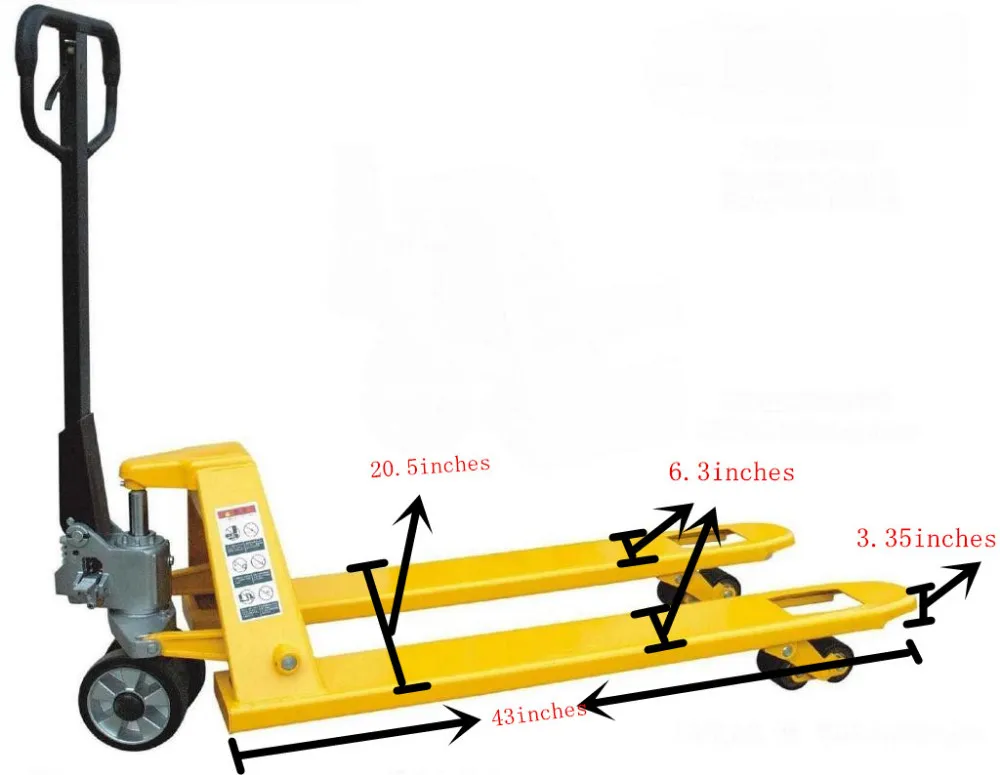 China manufacturer hot sale lift height 200mm 3T  manual hydraulic hand pallet truck