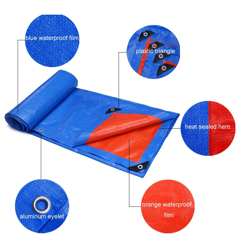 Fish Tank Garden Leaf Waste Tarps Industrial Cheap Tarpaulin Waterproof  Flexible Clear PE Cloth Tarps Fabric PE Tarpaulin Sheet