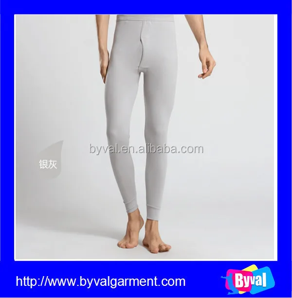 
Men s Warm Knitted Silk Long Johns 180g Cotton Breathable Long Johns 