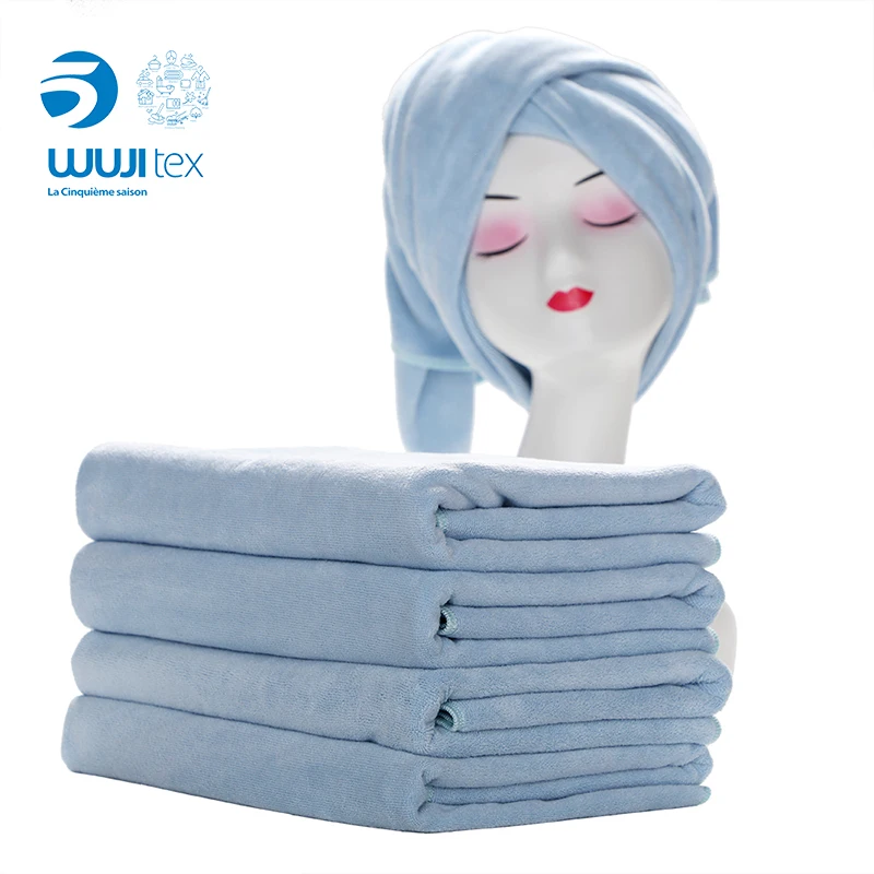 GRS wholesale  custom  microfiber hair towel band wrap for women Salon quick dry towel for hair disposable towels for hair salon