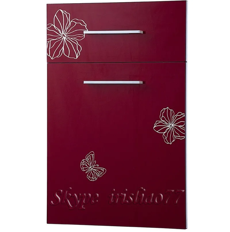 
Factory support designs customized high gloss acrylic kitchen cabinet door 