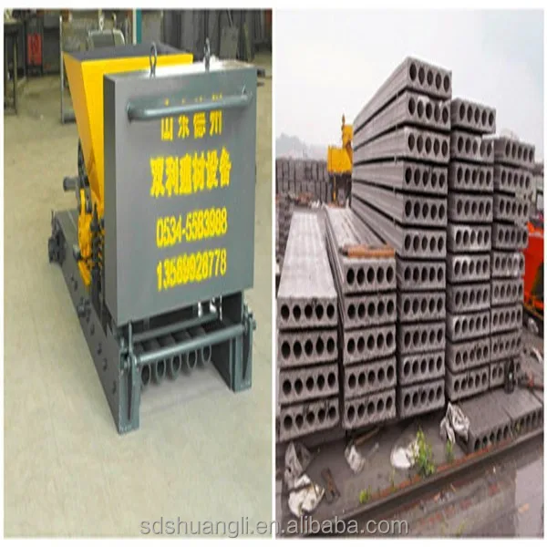 prefab building precast concrete hollowcore slab making machine prices