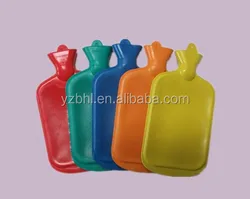 High Quality Classial Colorful Natural Rubber Hot Water Bag/hot water bottle with knitted cover/knitting cover