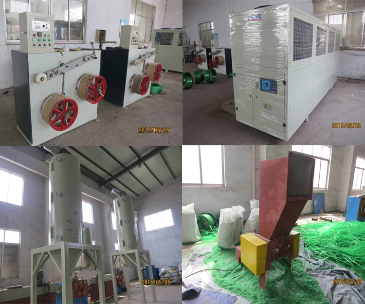 Использованная линия по производству лент для обвязки домашних животных/линия по производству полиэфирных лент/машина для производства лент для домашних животных