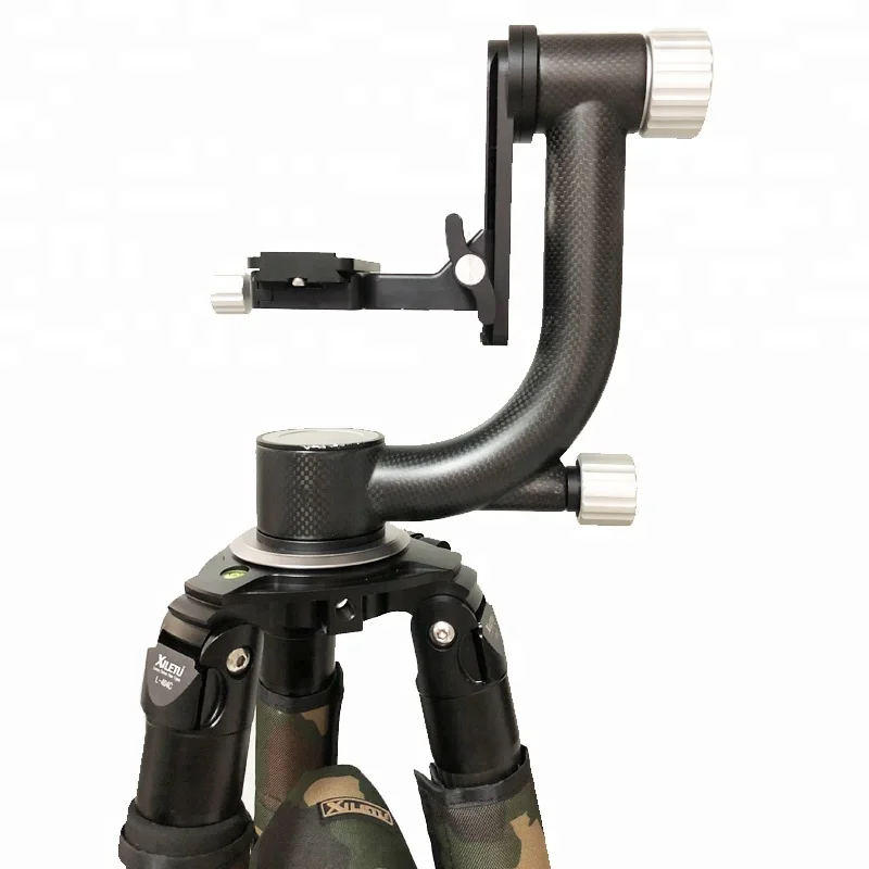 XGH-1 100% Carbon Fiber Professional Gimbal Tripod Head Video Stabilizer For DSLR Camera Tripod Telephoto Lens Telescopic