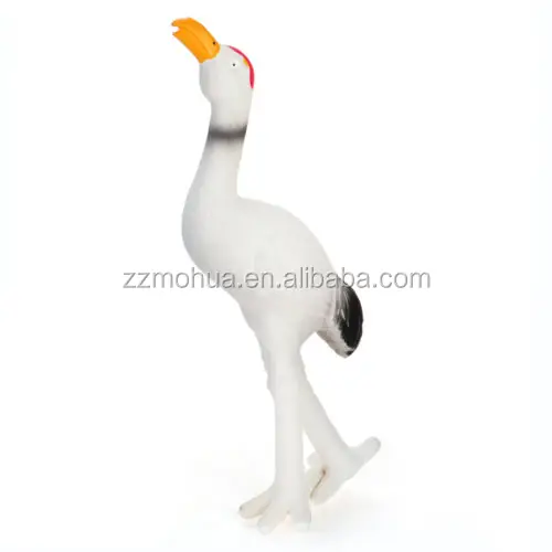 pet products eco friendly squeaky rubber latex chew dog toy flamingo interactive pet toys