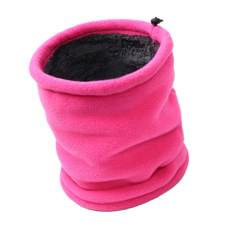 thicken design winter neck warm polar fleece women tube scarf
