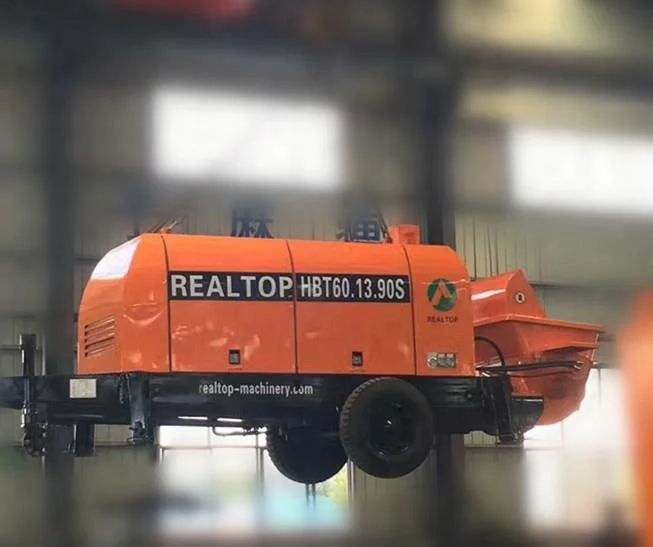 HBT60.13.90S concrete pump, trailer mounted electric type concrete pump for sale