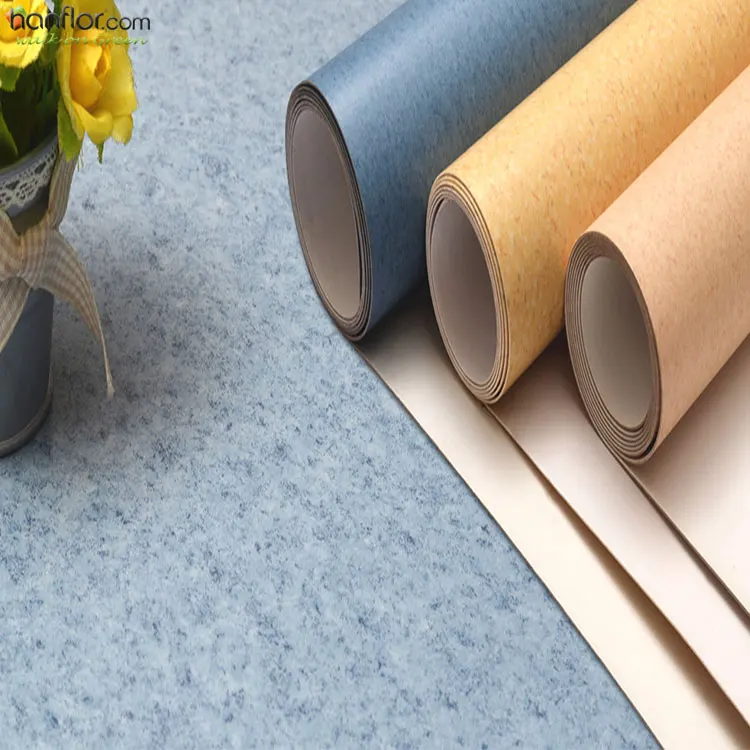 Non slip fire resistant commercial pvc roll flooring