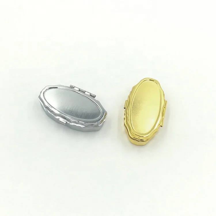 OEM oval metal mini Pill boxes DIY Medicine Organizer Container Medicine Case