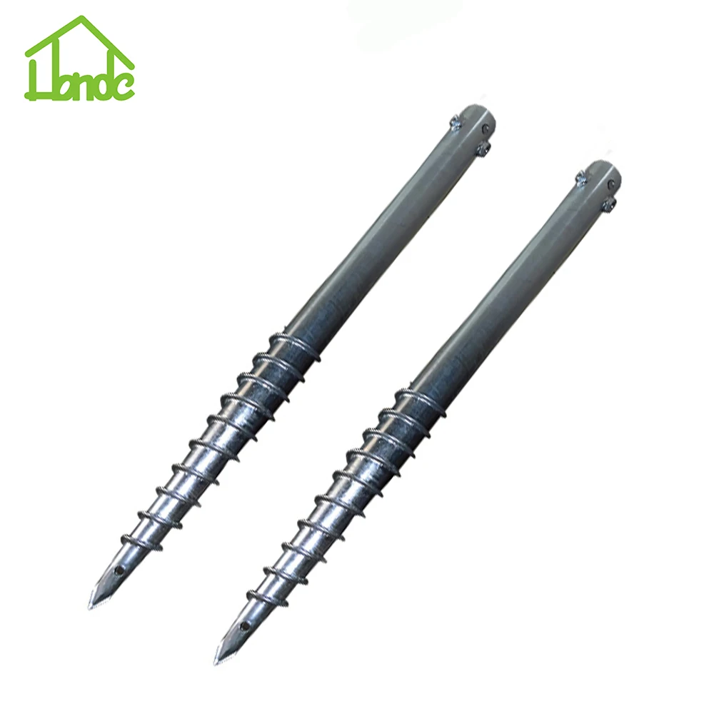 Стальная оцинкованная заземляющая винтовая сваевая основа для системы забора