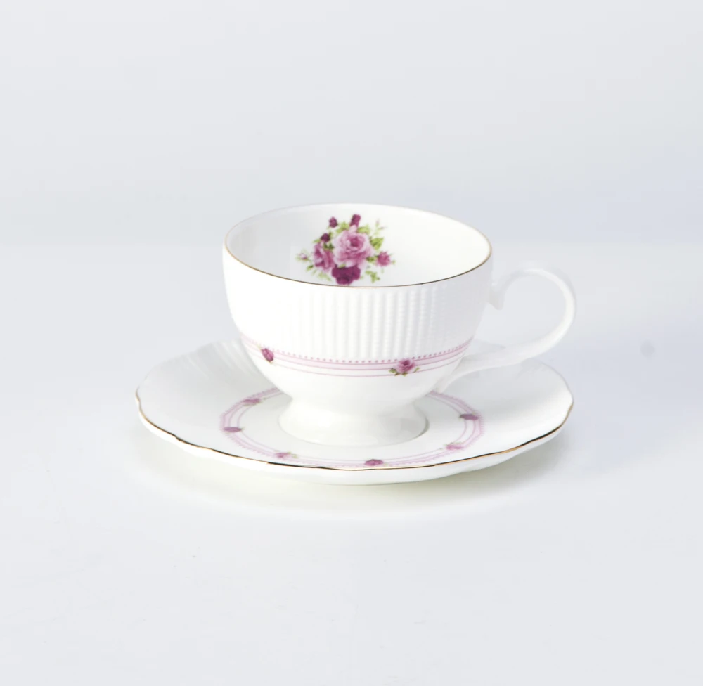 Chinese factory wedding event plates rose flower sets dinnerware