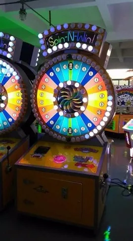 Hotselling Spin N Win Coin Operated Arcade  Amusement Lottery Ticket Game Machine For Sale