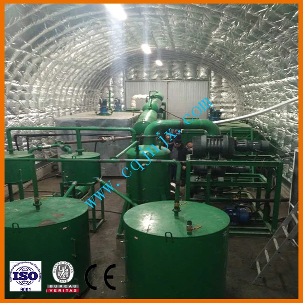 ZSA Waste Engine Carbon Oil Cleaning Machine,Get Yellow Base Oil From Used Motor Oil