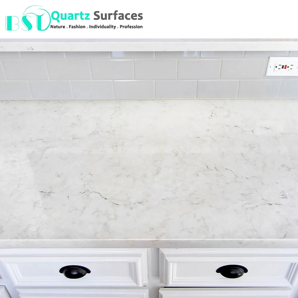 White Carrara White Artificial Marble Plate Artificial Stone Quartz Stone Table Quartz Slab
