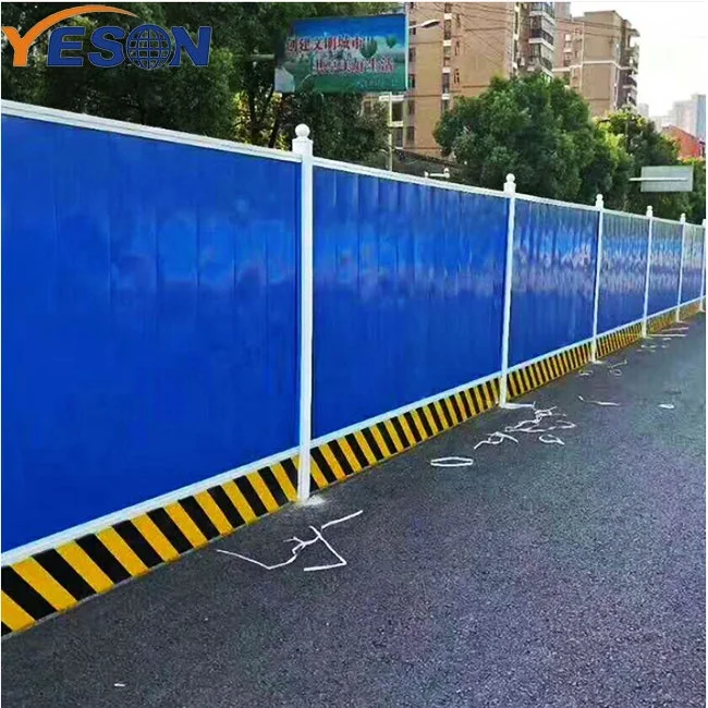 Multi-Color Bond Corrugated Sheet Enclosure Temporary Steel Hoarding Panel
