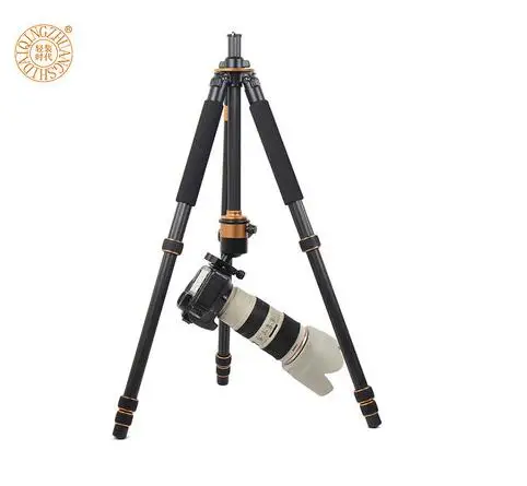 Q1000C 64' lightweight carbon fiber OEM motorized camera tripod monopod for DSLR Digital  Video camera with gimbal ball head