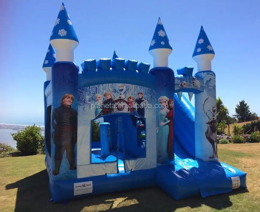 Factory directly 0.55mm PVC princess inflatable castle with slide/kids bouncer