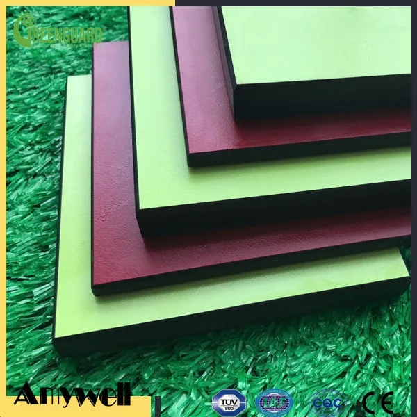 Amywell factory waterproof 100% phenolic resin compact laminate formica hpl 12mm