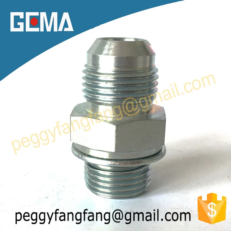 1CG Stainless Steel High Pressure Metric Male Thread / Bsp O-Ring Sealing Carbon Steel Pipe Fitting