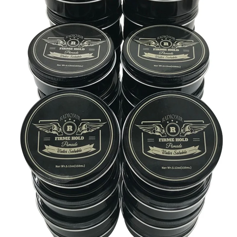 Strong hold water based styling Pomade for singapore barber shop use blue color flower scent