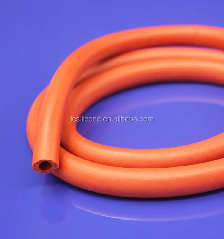 Durable high temperature resistance 1mm silicone rubber foam hose tubing
