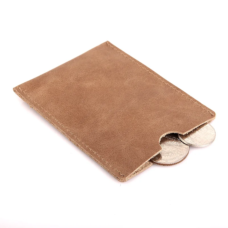 Men customized leather business card case holder