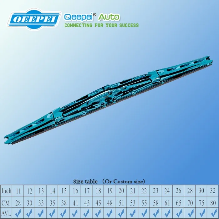 blue windshield double wiper blade