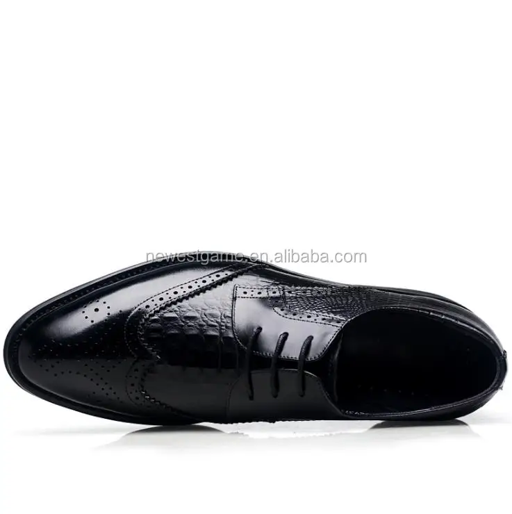 
Classic Business Trends man brogue dress shoes Crocodile leather shoes men big size 46 47 48 free shipping 