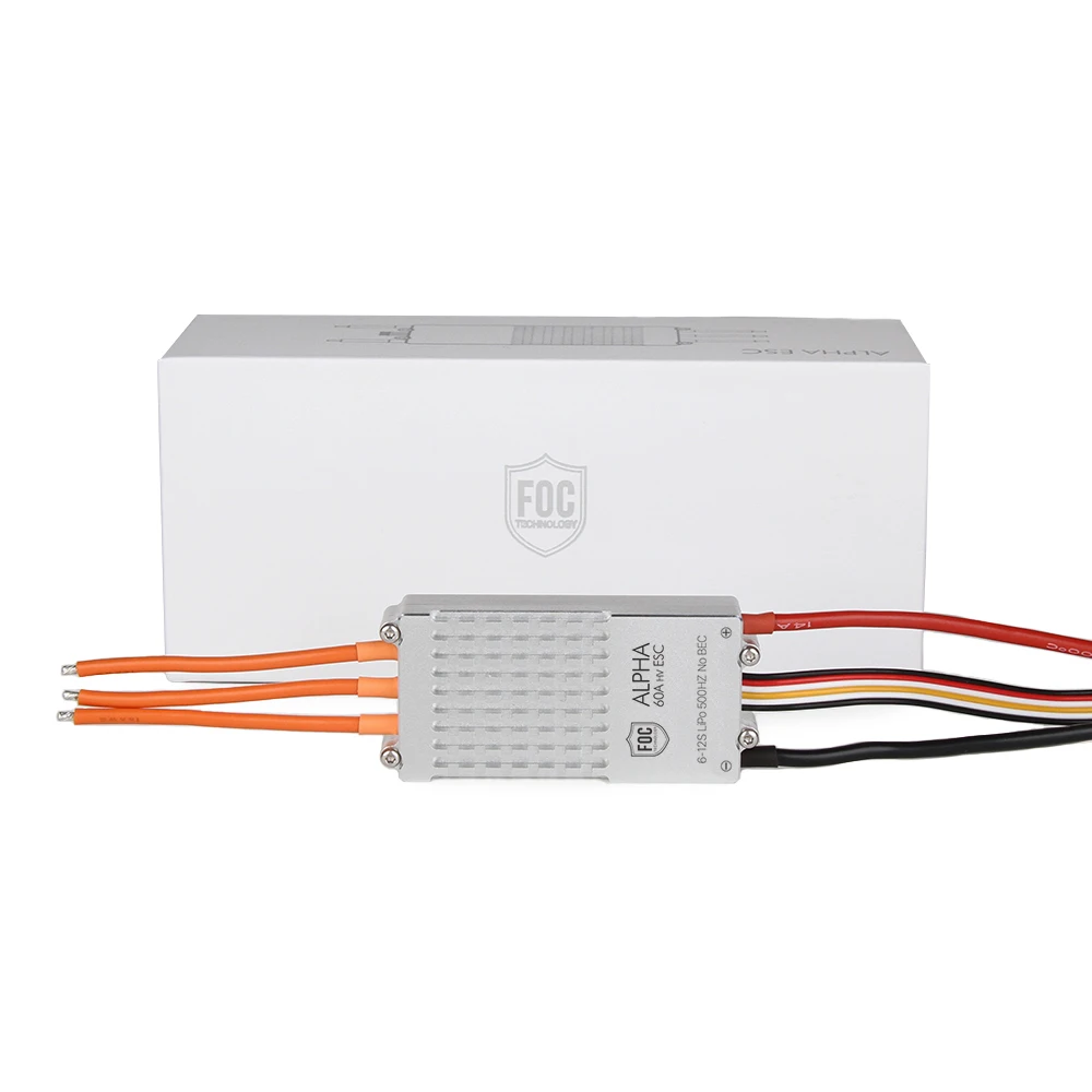 T-MOTOR Quadrocopter FOC Alpha 60A HV 6-12s 500Hz ESC manufacture Speed Controller for UAV