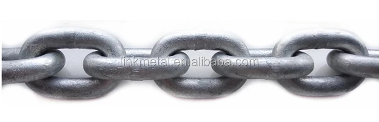 Цепь G80(G63) из высококачественной легированной стали с горячим цинкованием для корабля 14-22 мм