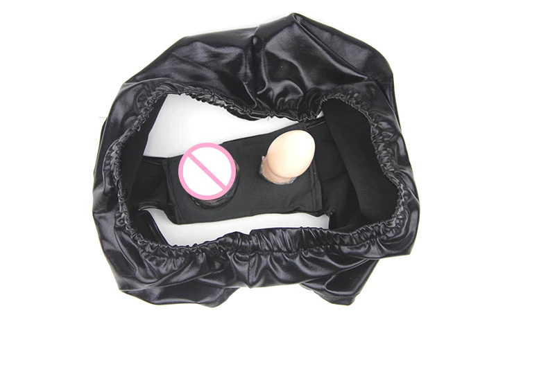 13.5CM Long Dildo Briefs Masturbation Female black Shorts Underwear briefs with dildo plugs&anal plug adult sex toy