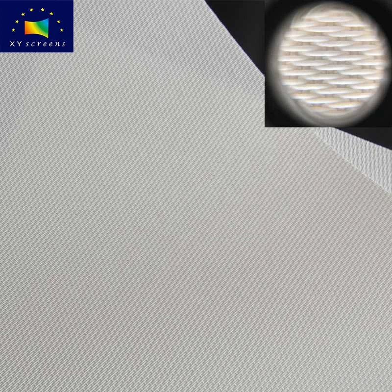 Thin Bezel Frame Projection Projector Screen  with 4K Woven Acoustically Sound Transparent Fabric for 3D Full HD Home Theater