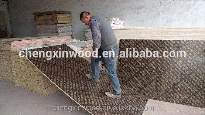 9mm, 12mm, 15mm, 18mm, 21mm, 24mm film faced plywood made in China