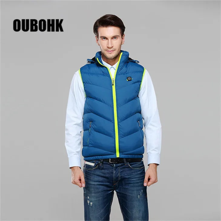 Регулируемый зимний жилет с электроподогревом и USB-аккумулятором, жилет с регулируемой температурой, жилет с подогревом из углеродного волокна