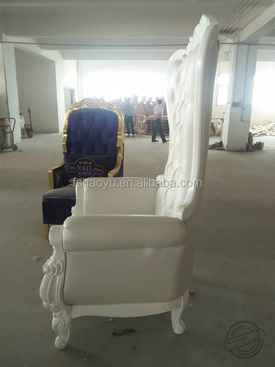 Королевские стулья, роскошные свадебные стулья с высокой спинкой, король и королева, свадебные стулья