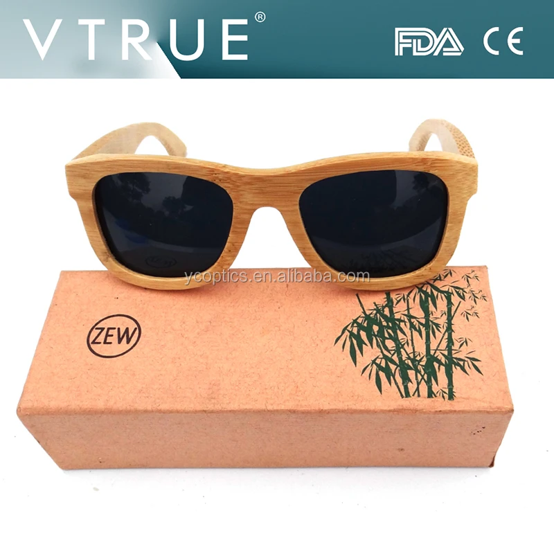 CNC carved wooden and bamboo sunglasses with case custom logo engraved