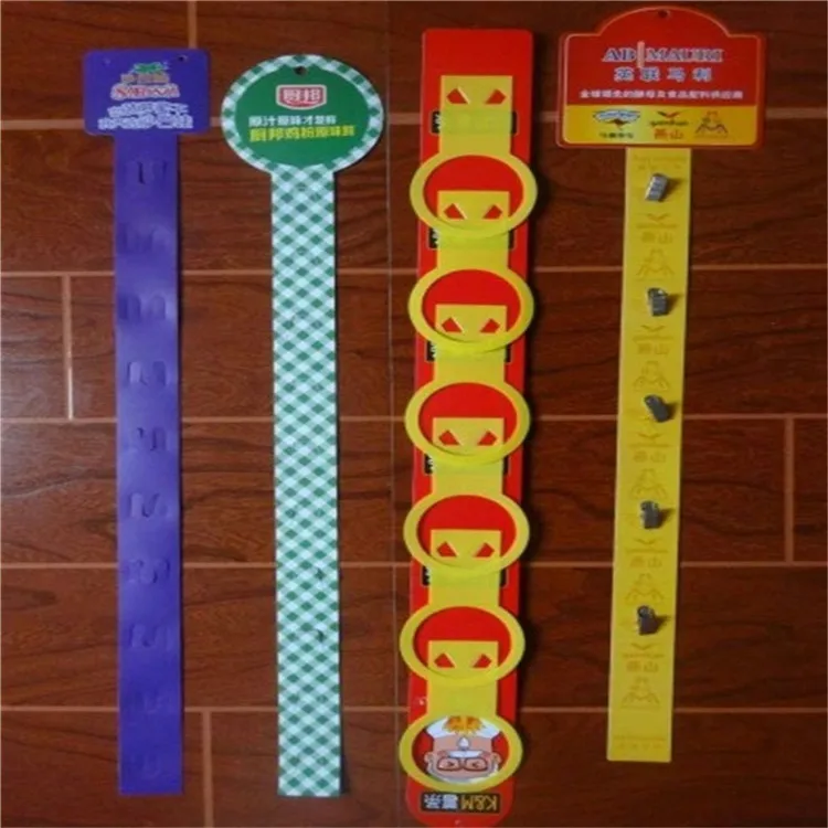 China cheap 12 hook hanging clip strip supermarket display clip
