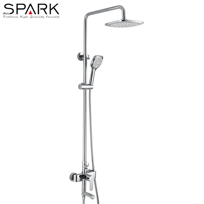 Kaiping brass kit bath rose gold shower set