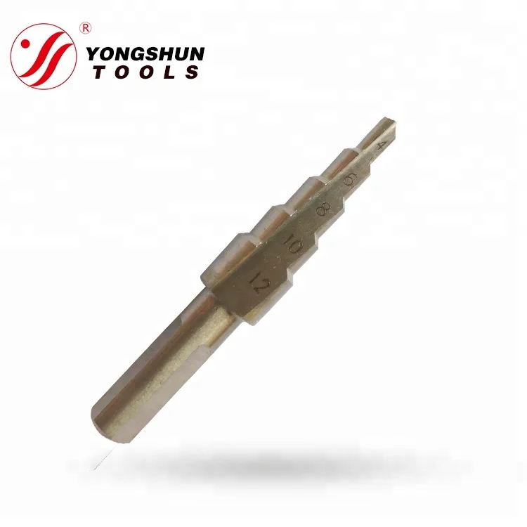 
Quick Load Straight Flute HSS Step Drill Bit White Finished For Metal Drilling High Cost-effective 