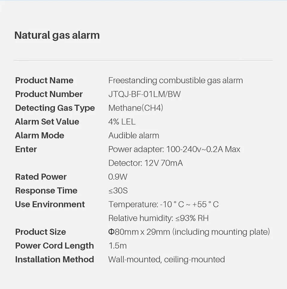 
Original Xiaomi Mijia Honeywell Gas/Smoke Alarm Detector Remote Fire Announciator Progressive Sound Mihome Remote Control APP 
