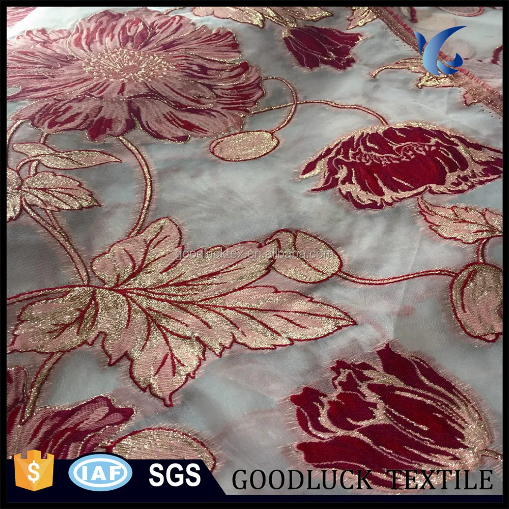 Professional Manufacturer Polyester Fabric Brocade