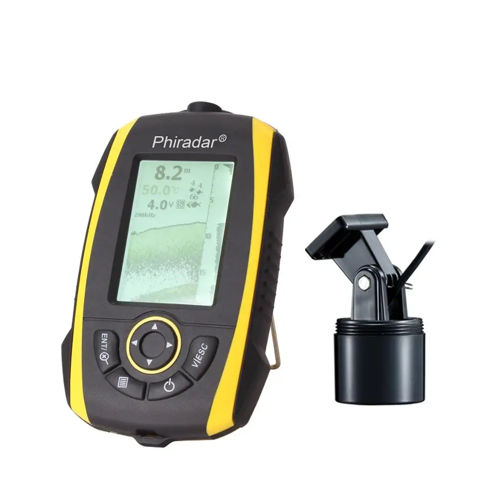 Лидер продаж, портативный эхолот, рыболокатор со встроенной литиевой батареей