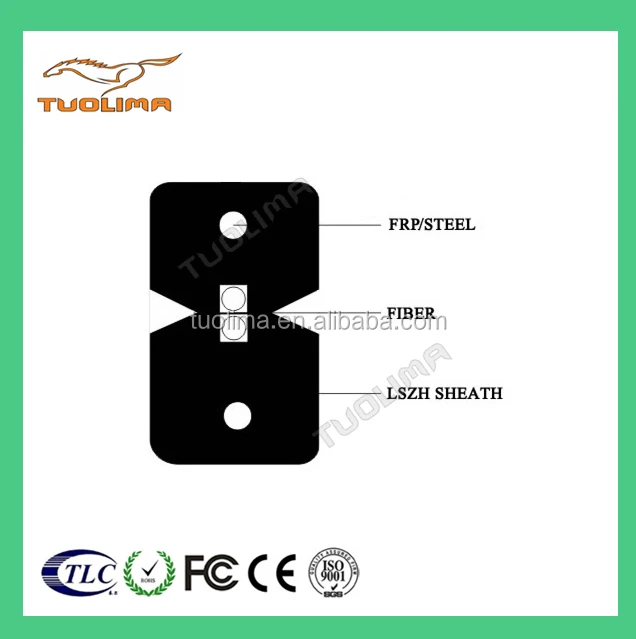 N [Tuolima] FTTH g652d lszh fiber optic cable