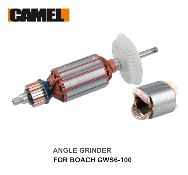 
professional spare parts armature for 6-100/6-115 angle grinder 