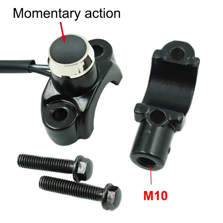 22 мм M10 кронштейна для руля велосипеда байка мотоцикла переключатель с роговыми пуговицами мощность начать переключатели жгутом проводов