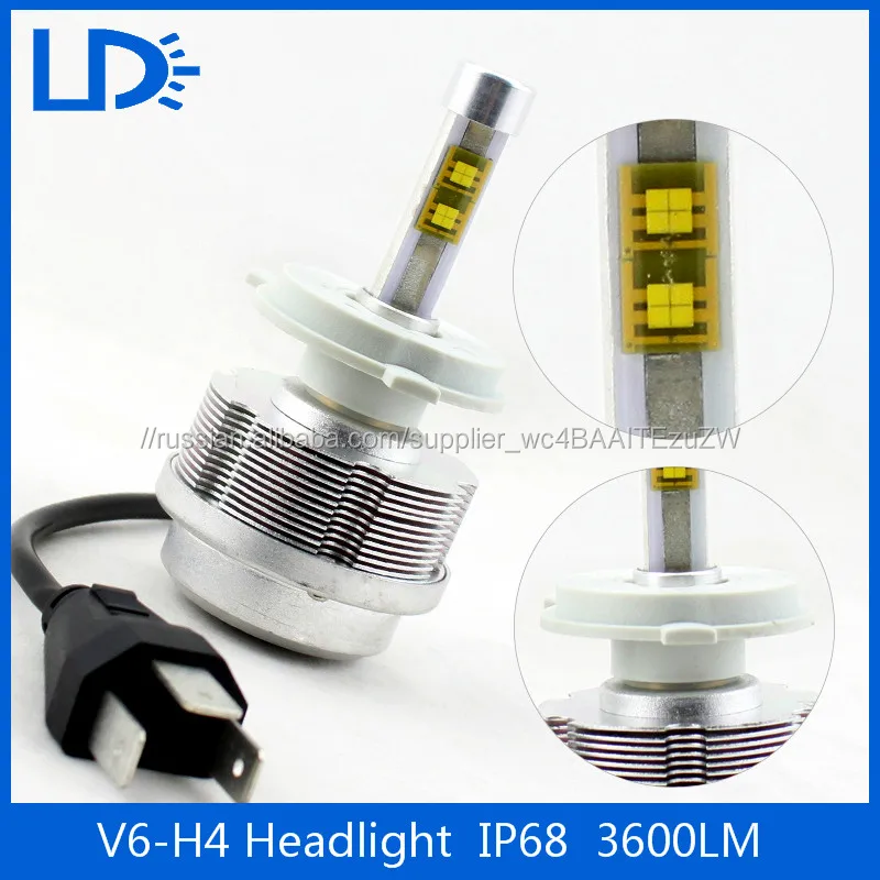 Супер яркий canbus Фары 6000 К авто Лампы 30 Вт H4 Светодиодных Фар