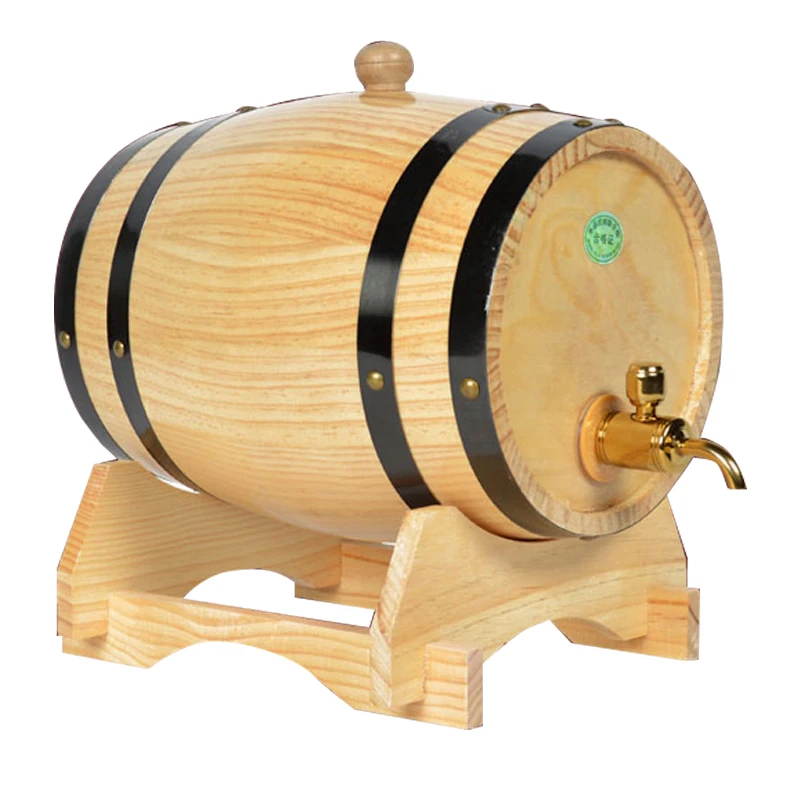 
New 2020 trending products 5l natural Oak Beer Barrel Small Wooden Wine Barrel with tap 