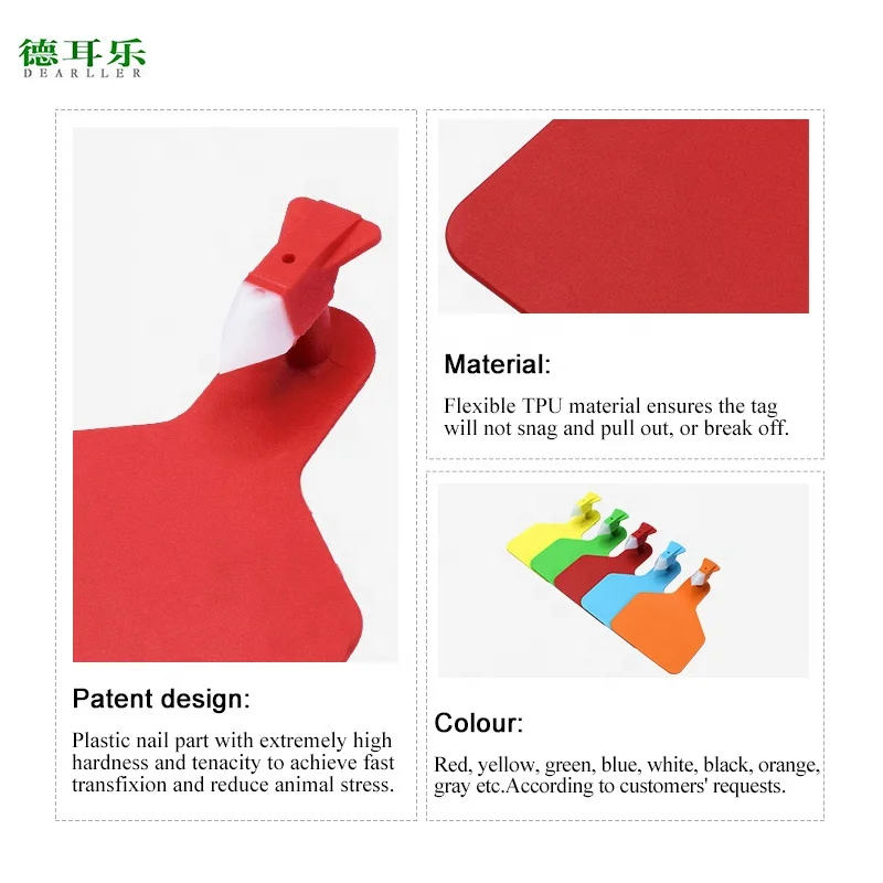 TPU Material and ISO 9001 Certification Cattle Ear Tag