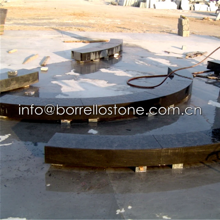 Fengzhen Black Cut-to-size Granite Tactile Paving (Ribbed)